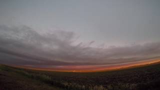 June 13 2017 Early Morning Shelf Cloud Approaches Fargo ND