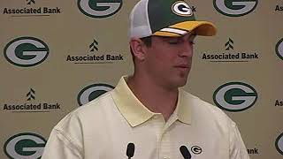 AARON RODGERS FIRST PRESS CONFERENCE  IN 05