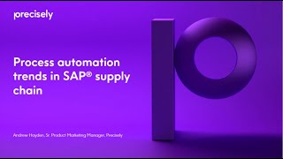 Process Automation Trends in SAP® Supply Chain