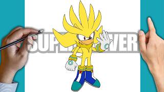 How to draw Super Silver | Sonic the Hedgehog 3 | HVORDAN TEGNE | Step by Step