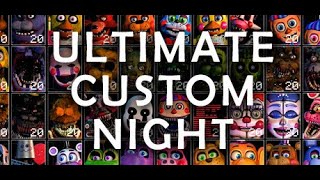 learning How To Play "Ultimate Custom Night" In Real Time (Half Awake Stream)