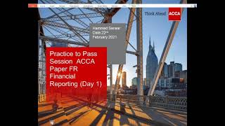 ACCA FR MAR 2021 DAY 1