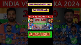 India Vs Srilanka 3rd T20 macth Full Details #edit #indiansquad #srilanka #indvssl #viralreels #yt