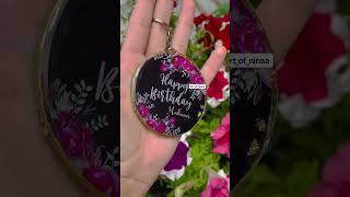 Customise Resin Keychain | Birthday gift ideas #resin #keychain #resinkeychain #shortsvideo