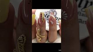 beautiful nail art design 👌❤️#glambeautybymoumita #nails #shorts #youtubeshorts #subscribe  pls ❤️