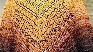 Tackled it Tuesday - WIP completed Beauty Pain Shawl