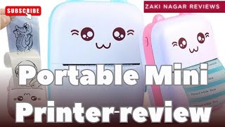 Mini pocket Printer review| Portable printer| Zaki Nagar #zakinagar #desi #farm