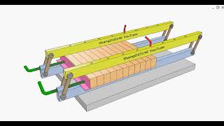 Two-way press for wooden slat board