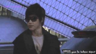 [Fancam] 111123 Yunho - Incheon Airport [ to Las Vegas] [purpledandelionYJ]