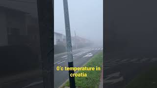 0’c temperature in croatia (Europe) in November 🥼🧥