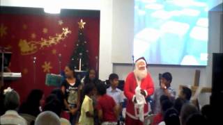 Santa in Lake Church