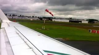 Alitalia taking off from BRU to LIN