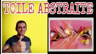 COMMENT FAIRE UNE PEINTURE ABSTRAITE À LA PEINTURE ACRYLIQUE [TUTO] 🖌