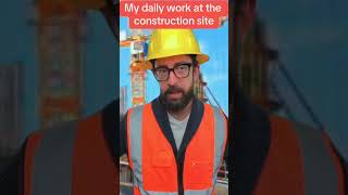 My daily work at the construction site #shorts #shortvideo #funny #funnyworker #constructionworker