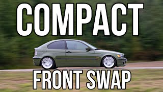 E46 Compact Front Swap. Замена морды е46 компакта