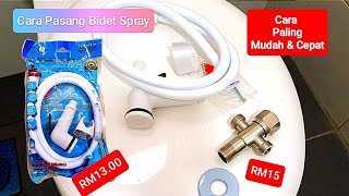 Tutorial/Cara Pasang Bidet Spray paling Mudah dan cepat / MrDiy