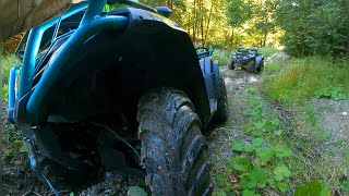 2011 Can-Am Outlander 800R LTD & 2021 CF Moto 520L - Do we cope with the steep muddy slope? 🤔🏔⛔️