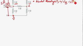 Finding Equivalent Resistance using Nodal Analysis