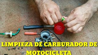 CÓMO LIMPIAR  CARBURADOR DE MOTOCICLETA CON LIMÓN