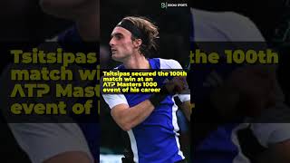 TSITSIPAS CLINCHES 100TH ATP MASTERS 1000 WIN #stefanostsitsipas #rolexparismasters #tennis