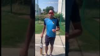 Batting correction drill #getting bowled in between bat and pad. By coach Nikhil Doru