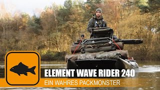 ELEMENT WAVE RIDER 240: Das perfekte Schlauchboot fürs Karpfenangeln I Prologic Katamaran