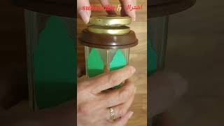 باللون الذهبى تحول لتحفة ديكور ♻️ زوروا قناتى #handcraft #decor using jar and lids