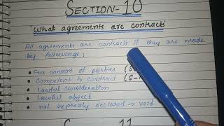 Section 10 of Contract Act 1872 ( What agreements are contracts)