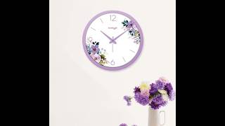 Embrace every hour with cute whimsical round wall clock, adorned in charm of hand-painted florals!