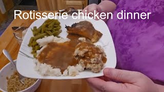 Desire for Delight: Quick Late Night Rotisserie Dinner Recipe