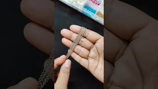 DIY Korean Necklace😱#diy#diyjewellery#youtubeshorts#koreanjewellery#jewellerymaking#trending#shorts