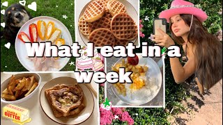 everything i eat in a week