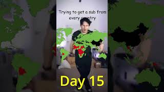 Trying to get a sub from every country(Day 15) #mapping #countries #country