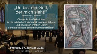 Gedenkgottesdienst am 27.1.23 für die Opfer der NS-Gewaltverbrechen in St. Marien Osnabrück