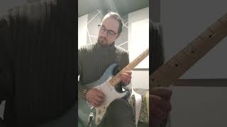 Vibing on a modern metal backing track