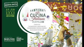 Iniziano i Campionati della Cucina Italiana 2022 - DAY1 - mattina