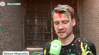 Simon Mignolet maakt kunst voor goede doel - TV Limburg