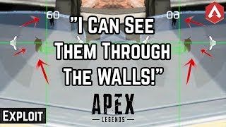 THIS IS BROKEN! ESP/See Through Walls Exploit Is OP! Raw Gameplay Apex Legends Glitch