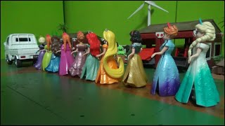 겨울왕국 엘사 10명 디즈니 공주 트럭타기 장난감 Frozen Elsa 10 Disney Princess ride Truck Toys