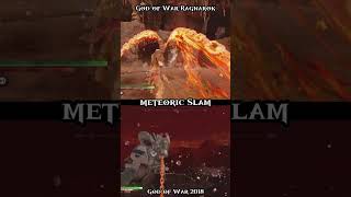 God of War Meteoric Slam Comparison #godofwar #godofwarragnarok #shorts