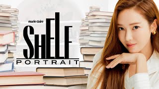 K-Pop Star Jessica Jung Gives A Tour of Her Colorful Bookshelf | Shelf Portrait | Marie Claire