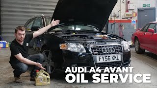 The WORST Oil Filter We've Seen - Audi A4 Avant Oil Service (Oil & Filter)