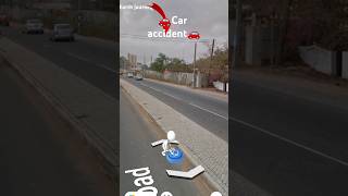 Car accident😱😯 location on google Maps and google earth 🌍#shots #earth journey