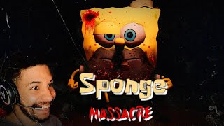 Jogando SPONGE MASSACRE | O Bob esponja está muito assustador! Final bastante Creepy!