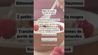 Idées de snacks #igbas  #reequilibragealimentaire #pertedepoids #bienmanger