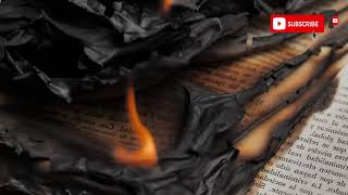 Fire ASMR- Setting Paper on Fire,  KUN ASMR SOUND