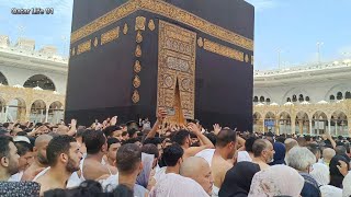 performing UMRAH 27 Ramadan Kareem Mecca full crowd  #qatarlife #bestvideo