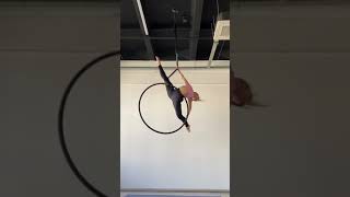 Aerial hoop spin intermediate to advanced | Nao - In the morning