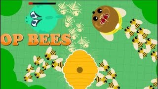 mope.io new Bear buff//BEES kill everything.... //Funny Moments