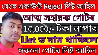 self help group Bank account accept & reject list 2024|shg Bank account status check available & NA.